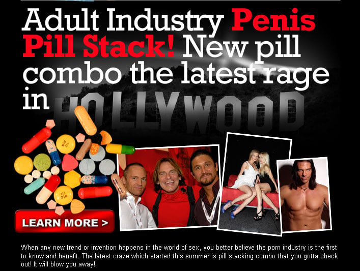 Adult Industry Penis Pill Stack